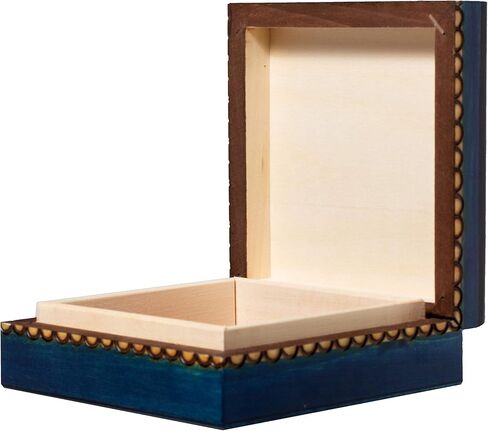 ارتيسان اول صندوق شاكرا لونا خشبي مصقول مصنوع يدويا بالوان زاهية in Kuwait