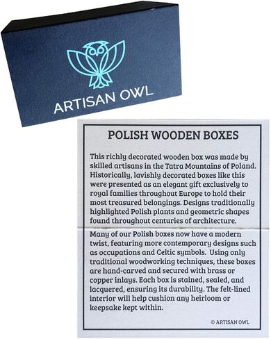 ارتيسان اول صندوق شاكرا لونا خشبي مصقول مصنوع يدويا بالوان زاهية in Kuwait