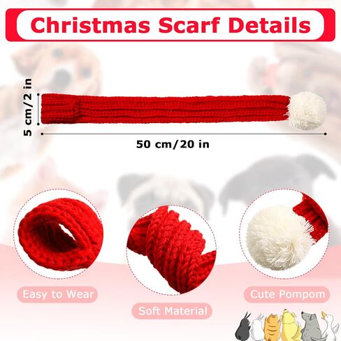 6 Pcs Christmas Dog Costume Set, 3 Christmas Dog Elk Reindeer Antlers Headbands and 3 Dog Christmas Scarfs Xmas Pet Dog Reindeer Costume Accessories for Dogs in Saudi Arabia