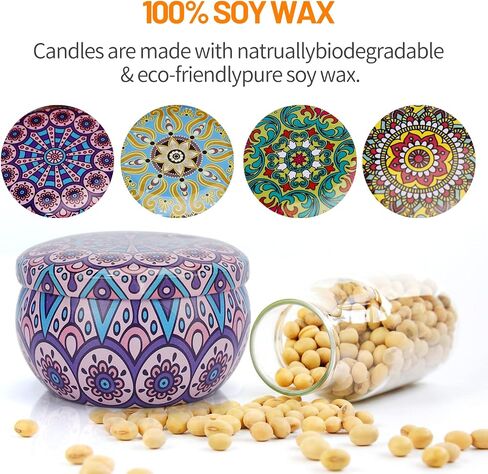 DEELUBAN Scented Candles Gifts for Women, Aromatherapy Candles for Home Scented, 4 Pack Soy Candles Lavender Candle for Girlfriend Mom Spa Dinner Birthday Valentine Halloween Thanksgiving Gifts in Saudi Arabia