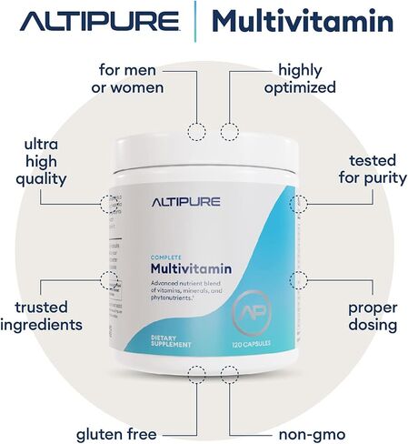 ALTIPURE™ Complete Multivitamin, Gluten-Free, Dairy-Free, Heart, Bone, Eye and Brain Health, Immune Function, 120 Capsules in Saudi Arabia