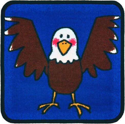 Carpets for Kids KID$Value Plus 3899 Zoo Animals Individual Seating Set of 12-16in Squares Multi Color in Saudi Arabia