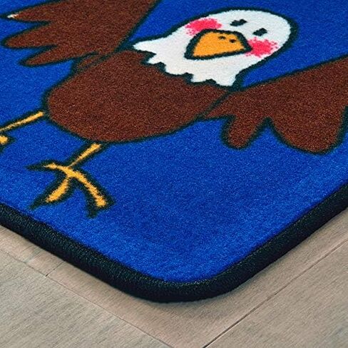 Carpets for Kids KID$Value Plus 3899 Zoo Animals Individual Seating Set of 12-16in Squares Multi Color in Saudi Arabia
