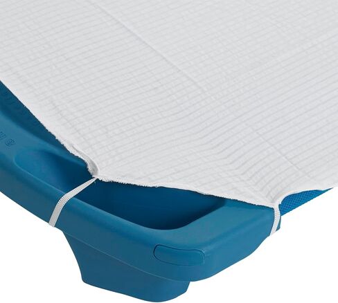 Angeles Angels Rest Fitted Cot Sheet, White, Standard Size, AFB5700SW, Kids Sheet with Elastic Straps, Preschool, Nursery & Daycare Sleeping Sheet in Saudi Arabia