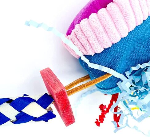 Durable and Colorful Hanging Sneaker Shoe Toy with Shredding Crinkly Paper Inside for Medium and Large Parrot in Kuwait