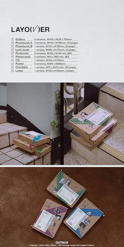 BTS V - Layover album Rondom Ver. + [BTS Photocards Set] in Saudi Arabia