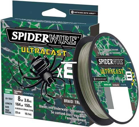 سبايدر وير ضفيرة الترا كاست SUCFS8-IC، سوبر لاين، اختبار 8 باوند، 164 ياردة in Kuwait