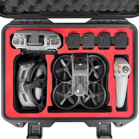 FPVtosky Hard Case for DJI Avata ( DJI Goggles 2 / Goggles V2) ,Waterproof Carrying Case for Avata pro Combo , DJI Avata Accessories Travel Case for DJI Motion Controller & FPV Remote Controller 2 in Kuwait