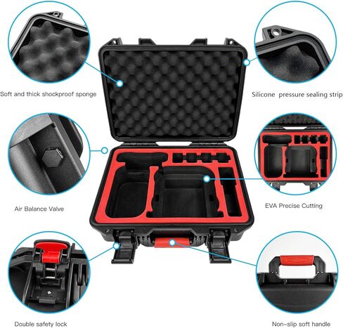 FPVtosky Hard Case for DJI Avata ( DJI Goggles 2 / Goggles V2) ,Waterproof Carrying Case for Avata pro Combo , DJI Avata Accessories Travel Case for DJI Motion Controller & FPV Remote Controller 2 in Kuwait