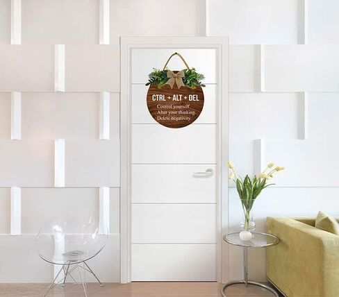 علامة KPSheng ملهمة تحفيزية معلقة على الحائط، لوحة باب مكتب منزلي وظيفية للاستخدام المنزلي التجاري لمعالج المكتب، هدايا تشجيعية للرجال والنساء 12 بوصة in Kuwait