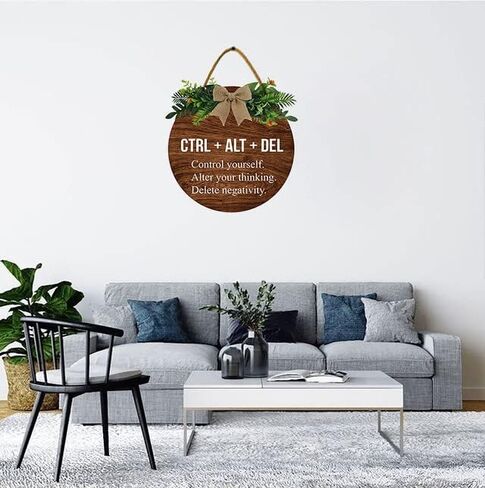 علامة KPSheng ملهمة تحفيزية معلقة على الحائط، لوحة باب مكتب منزلي وظيفية للاستخدام المنزلي التجاري لمعالج المكتب، هدايا تشجيعية للرجال والنساء 12 بوصة in Kuwait