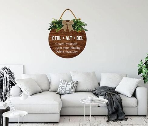 علامة KPSheng ملهمة تحفيزية معلقة على الحائط، لوحة باب مكتب منزلي وظيفية للاستخدام المنزلي التجاري لمعالج المكتب، هدايا تشجيعية للرجال والنساء 12 بوصة in Kuwait