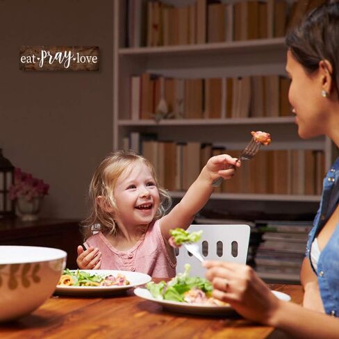 أكل الصلاة الحب علامات مزرعة ريفي مطبخ جدار ديكور علامات الصلاة لغرفة الطعام المخزن مقهى المطبخ ديكور خمر صورة الأسرة ديكور الجدار تسجيل بواسطة 16 بوصة × 5 بوصة in Kuwait