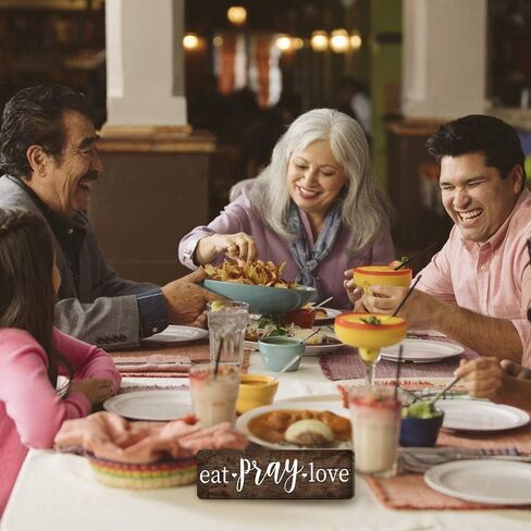 أكل الصلاة الحب علامات مزرعة ريفي مطبخ جدار ديكور علامات الصلاة لغرفة الطعام المخزن مقهى المطبخ ديكور خمر صورة الأسرة ديكور الجدار تسجيل بواسطة 16 بوصة × 5 بوصة in Kuwait