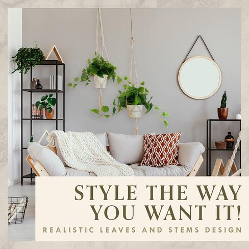 نباتات فور إيفر ليف الصناعية الداخلية، نباتات صناعية للديكور المنزلي الداخلي، نباتات بوثوس الصغيرة المزيفة، ديكور نباتات وهمية، نباتات زخرفية، نباتات وهمية، نباتات صناعية للداخلية والخارجية - وعاء أسود in Kuwait