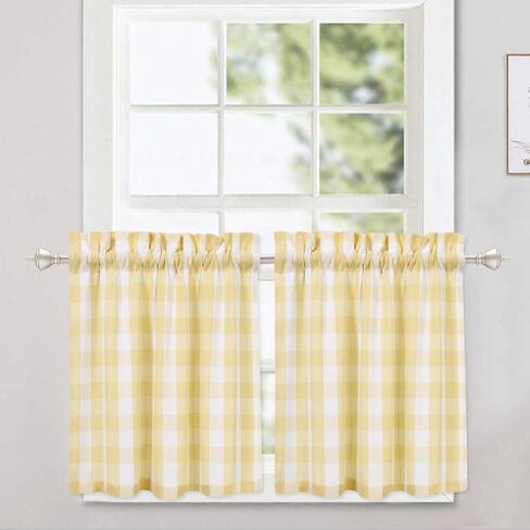 GAOMON Bedroom Decor Velvet Curtains Short Curtains Grey Curtains for Living Room Rod Pocket Blackout Cute Curtains & Drapes Cafe Curtains Kitchen Curtains RV 2 Panels Set, 26''Wx24''L in Saudi Arabia