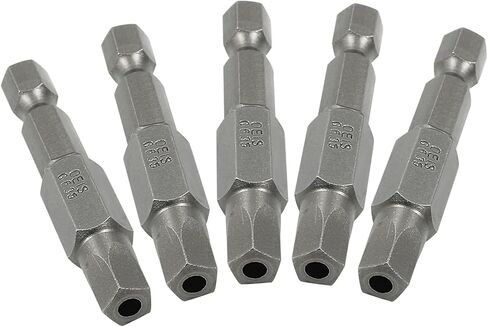 10Pcs Magnetic Pentagon Head Screwdriver Bits 1/4" Hex Shank Security Tamper Proof 5 Point Driver Bits S2 Steel 5-Sided Star Bits Set, 2 Inch (50mm), G2.15 in Saudi Arabia