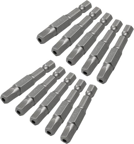 10Pcs Magnetic Pentagon Head Screwdriver Bits 1/4" Hex Shank Security Tamper Proof 5 Point Driver Bits S2 Steel 5-Sided Star Bits Set, 2 Inch (50mm), G2.15 in Saudi Arabia