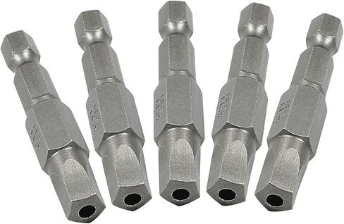 10Pcs Magnetic Pentagon Head Screwdriver Bits 1/4" Hex Shank Security Tamper Proof 5 Point Driver Bits S2 Steel 5-Sided Star Bits Set, 2 Inch (50mm), G2.15 in Saudi Arabia