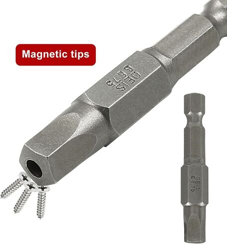 10Pcs Magnetic Pentagon Head Screwdriver Bits 1/4" Hex Shank Security Tamper Proof 5 Point Driver Bits S2 Steel 5-Sided Star Bits Set, 2 Inch (50mm), G2.15 in Saudi Arabia
