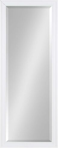 DesignOvation Bosc Framed Decorative Rectangle Wall Mirror, 27.5x39.5 White in Kuwait