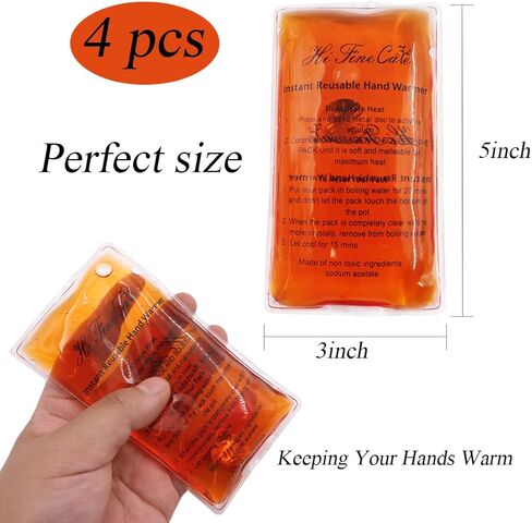 Reusable Snap Heat Pack, Hand Warmers Click, Hand Warmers Boil Click Heat Pocket Hand Warmer, Pouch Gel Hand Warmers for Camping, Outdoor in Saudi Arabia