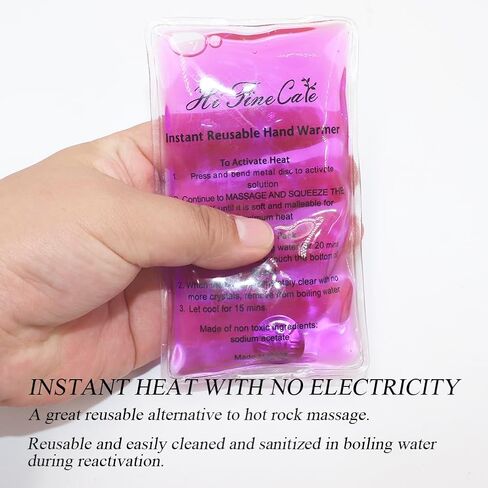 Reusable Snap Heat Pack, Hand Warmers Click, Hand Warmers Boil Click Heat Pocket Hand Warmer, Pouch Gel Hand Warmers for Camping, Outdoor in Saudi Arabia
