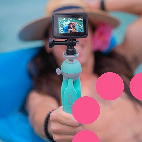 طقم HandyPod 2 من JOBY، حامل ثلاثي القوائم على الطاولة مع حامل هاتف GripTight 360 وحامل مفصلي، حامل ثلاثي للهاتف للهواتف الذكية، كاميرا الحركة والكاميرات أو الأجهزة التي لا تحتوي على مرايا يصل وزنها إلى 1.0 كجم (2.2 رطل)، أحمر in Saudi Arabia