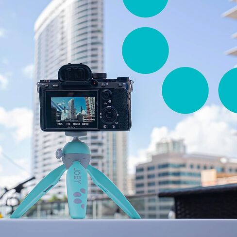 طقم HandyPod 2 من JOBY، حامل ثلاثي القوائم على الطاولة مع حامل هاتف GripTight 360 وحامل مفصلي، حامل ثلاثي للهاتف للهواتف الذكية، كاميرا الحركة والكاميرات أو الأجهزة التي لا تحتوي على مرايا يصل وزنها إلى 1.0 كجم (2.2 رطل)، أحمر in Saudi Arabia