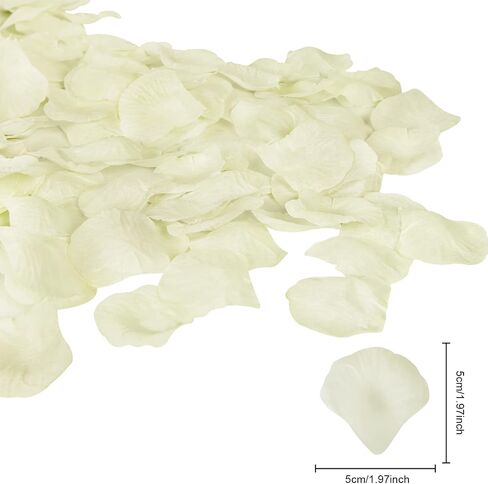 Attmu 3200 Pcs Artificial Rose Petals for Romantic Night, Fake Rose Flower Petals for Wedding, Party, Valentines Day Decorations for The Home (Blue) in Saudi Arabia