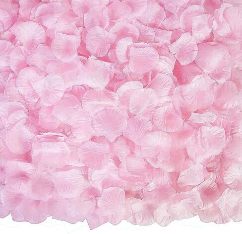 Attmu 3200 Pcs Artificial Rose Petals for Romantic Night, Fake Rose Flower Petals for Wedding, Party, Valentines Day Decorations for The Home (Blue) in Saudi Arabia