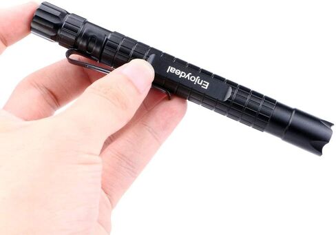 Enjoydeal 5 قطع LED قلم ضوء مصباح يدوي فائق النحافة XPE-R3 1000LM Penlight مصباح جيب مقاوم للماء للفحص الداخلي والخارجي وإصلاح العمل والطوارئ 5.5 بوصة in Kuwait
