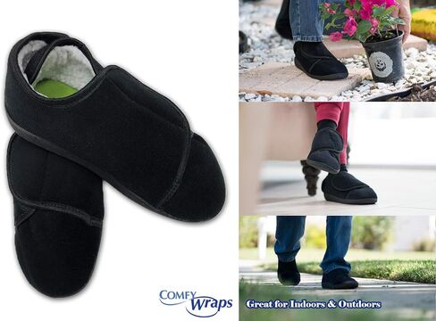 Original Wrapping Slippers with Custom Fitment - Anti-Slip and Comfortable with Gel Core, Memory Foam and Bamboo Fiber - Orthopedic, Rubber Sole - for Men and Women (Small/Medium) in Saudi Arabia