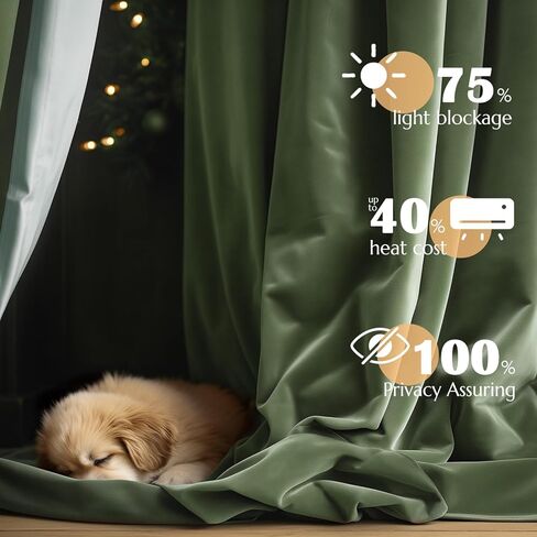 jinchan Christmas Curtains for Living Room, Gingerbread Man Snowflake Velvet Curtains 63 Inch Length 2 Panels Set, Light Filtering Back Tab Christmas Decorations, Golden Foil on Beige in Kuwait