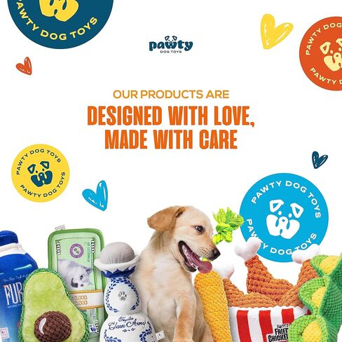 ألعاب Pawty Dog - لعبة أحذية رياضية للكلاب - لعبة قطيفة مع مصدر صرير - كلب صغير إلى متوسط ​​- لغز تفاعلي للإخفاء/الشم - هدية عيد ميلاد لطيفة - جودة وتصميم ممتاز - وقت اللعب in Kuwait