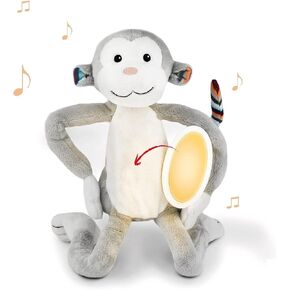 azu Kids Nightlight Plush Toy - Katie The Cat Stuffed Animal Night Light with Soothing Sound Machine for Babies & Toddlers, Soft, Washable, Portable in Kuwait
