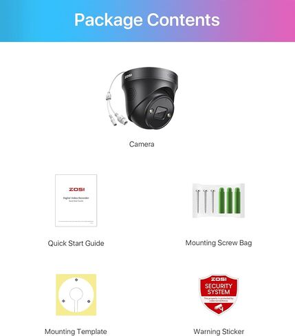 ZOSI 4K PoE Add On Camera with Person Vehicle Detection,Night Vision,Sound & Light Alarm,2-Way Audio,IP66 Weatherproof,8MP Dome Security IP Camera for Outdoor Indoor,Only Work ZOSI 4K PoE NVR in Saudi Arabia