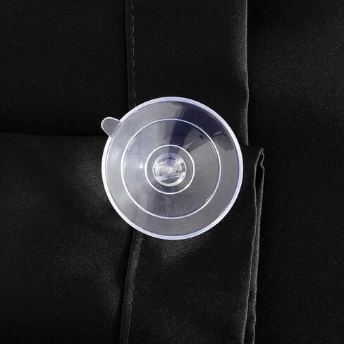 Sun Zero Lights Out Portable Travel 100% Blackout Suction-Cup-Curtain Panel, 50" x 78", Black in Saudi Arabia