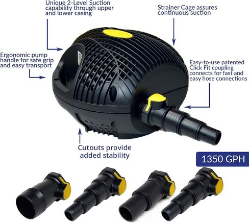 Laguna Max-Flo 600 Waterfall and Filter Pump for Ponds Up to 1200-Gallon in Saudi Arabia