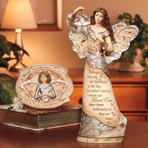 Pavilion Gift Company Stars Angel Figurine, 9 in in Saudi Arabia