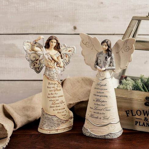 Pavilion Gift Company Stars Angel Figurine, 9 in in Saudi Arabia