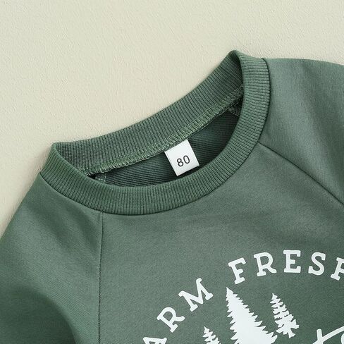 LIOMENGZI Christmas Baby Boy Fall Romper Solid Color Onesie Knit Jumpsuit Toddler Overall Outfit Newborn Infant Xmas Clothes (Christmas Green, 0-3 Months), Christmas Green, 0-3 months in Kuwait