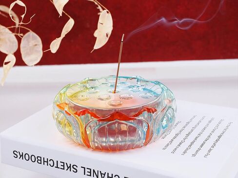 Incense Holder Resin Molds Silicone, YACYEUIS Lotus Shape Incense Burner Silicone Mold for Epoxy Resin, 3D Flower Epoxy Resin Molds for DIY Resin Craft, Ashes Catcher, Incense Stand in Saudi Arabia