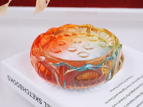 Incense Holder Resin Molds Silicone, YACYEUIS Lotus Shape Incense Burner Silicone Mold for Epoxy Resin, 3D Flower Epoxy Resin Molds for DIY Resin Craft, Ashes Catcher, Incense Stand in Saudi Arabia