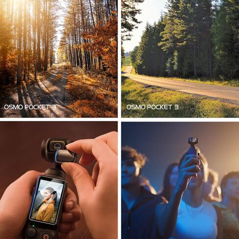Suoman 2+2 Pack لواقي شاشة DJI Osmo Pocket 3، [مناسب تمامًا] 2.5D 9H صلابة رفيعة للغاية مقاومة للخدش زجاج مقوى عالي الدقة لـ DJI Osmo Pocket 3 in Saudi Arabia