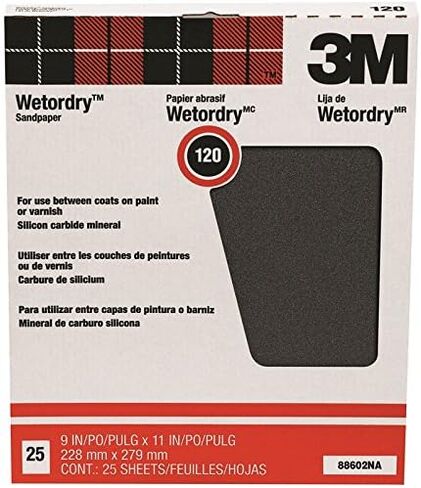 3M 120c 9x11 Wet/Dry Sand Paper in Saudi Arabia