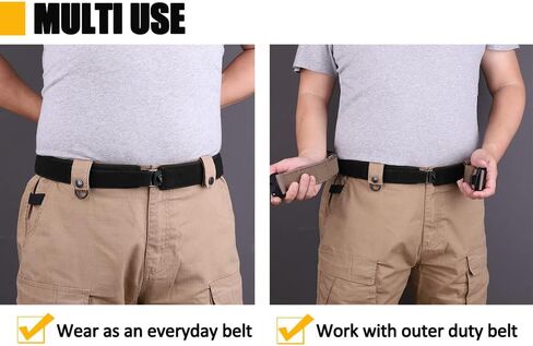 حزام داخلي مبطن تكتيكي من KRYDEX مقاس 1.5 بوصة، حزام ببطانة حلقية in Kuwait