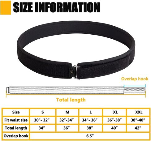 حزام داخلي مبطن تكتيكي من KRYDEX مقاس 1.5 بوصة، حزام ببطانة حلقية in Kuwait