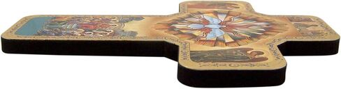 Wooden Confirmation Wall Cross with Metallic Finish Details, 7 Inches in Saudi Arabia