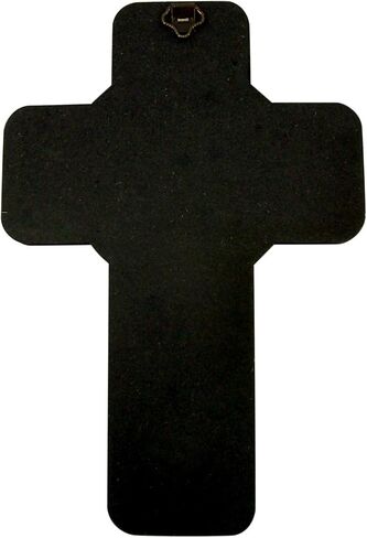 Wooden Confirmation Wall Cross with Metallic Finish Details, 7 Inches in Saudi Arabia